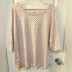 Rose + Olive short sleeve shirt. New with tags, never worn. Size 1x.